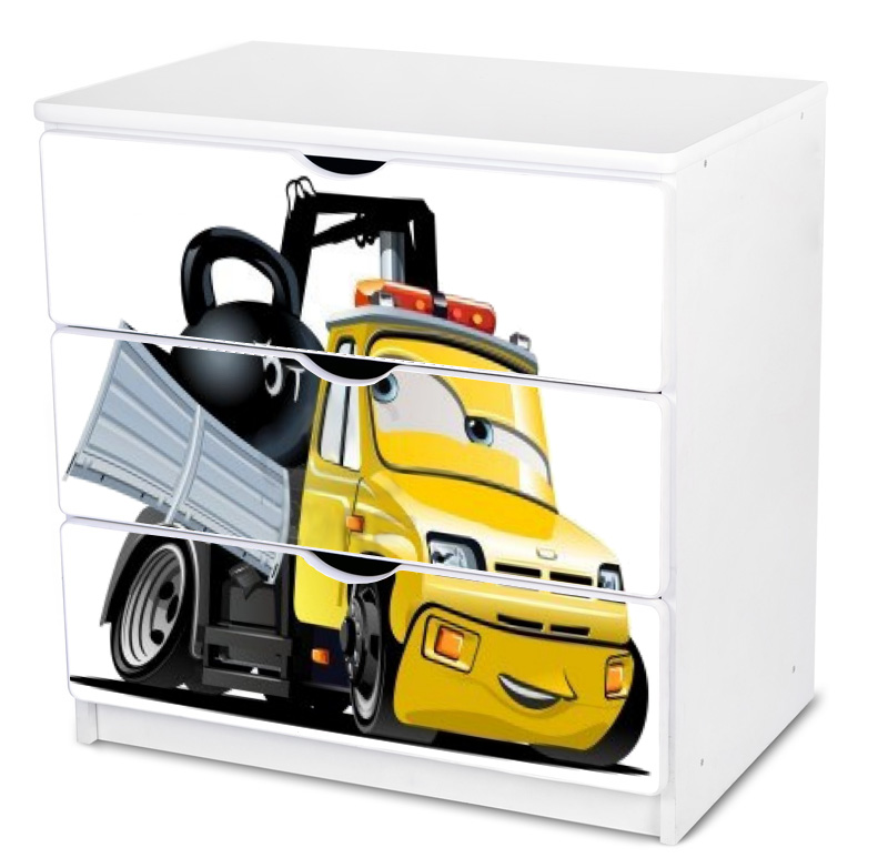 Becks komoda Truck žltý